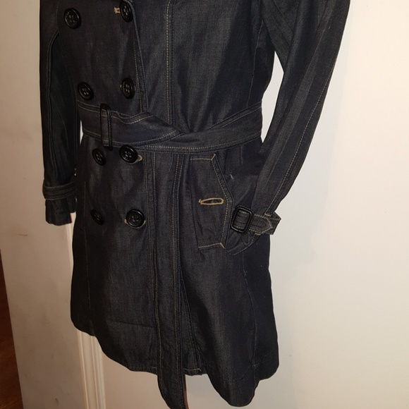 GAP 1969 Limited Edition  Oiled Denim Trench Coat! - Picture 5 of 6